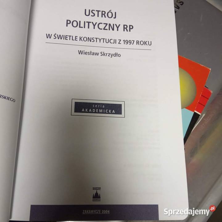 Ustrój polityczny w świetle konstytucji Antykwariat Warszawa