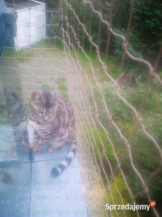 SIATKA PRZECIWKO PTAKOM montaż na balkon Warszawa