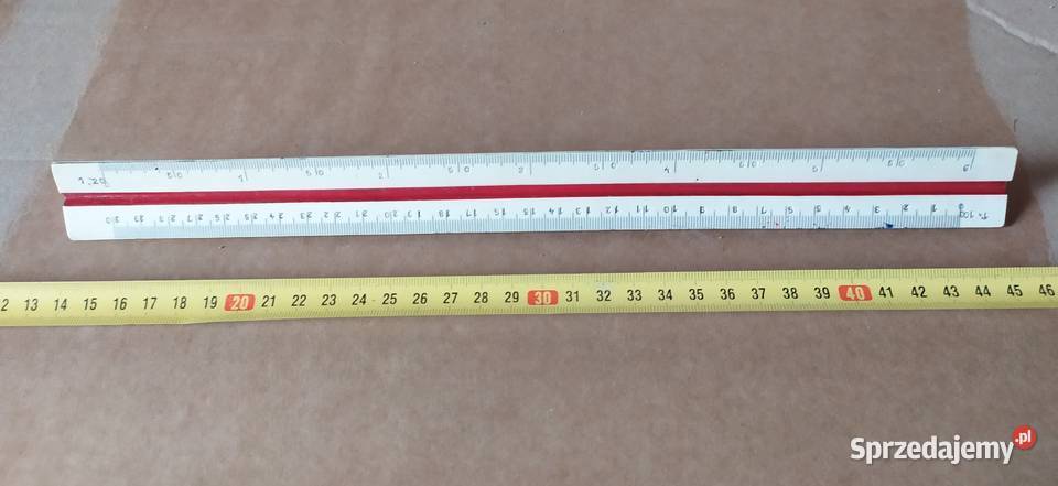 421 LINIJKA 3x różne skale RESTRO Stylówka PRL Łódź