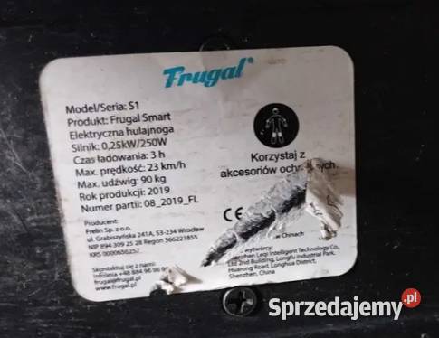 Hulajnoga elektryczna Frugal Smart na części Łódź