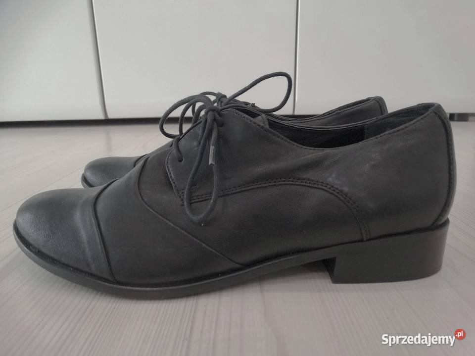 Buty Skórzane Skóra Naturalna Półbuty Oksfordki Łomża sprzedam