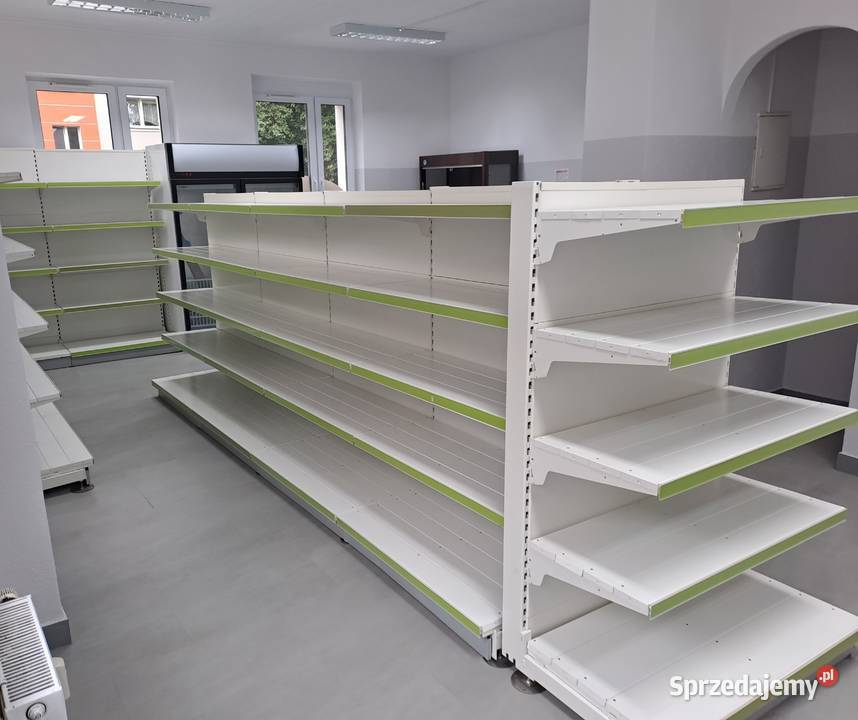 Regał regały Otto Kind gondola sklepowe białe Brzeziny