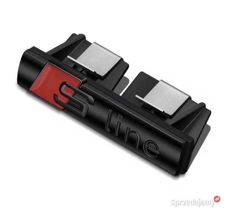 Emblemat audi rs sline w grill black edition Emblematy Kluczbork