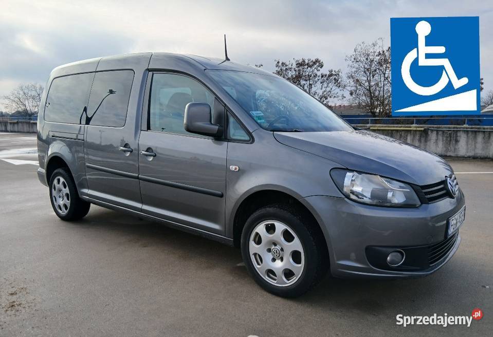 VW Caddy Maxi 16 TDI DSG Rampa inwalidy lubuskie Gorzów Wielkopolski