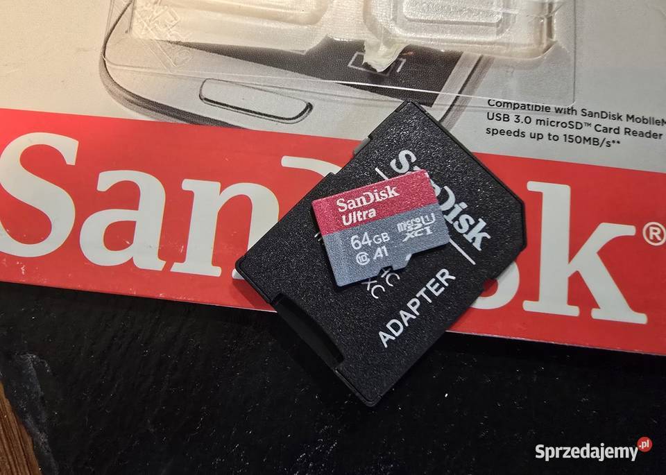 Karta pamięci microSDXC SanDisk Ultra 64GB Micro SD (TransFlash) Lizaki
