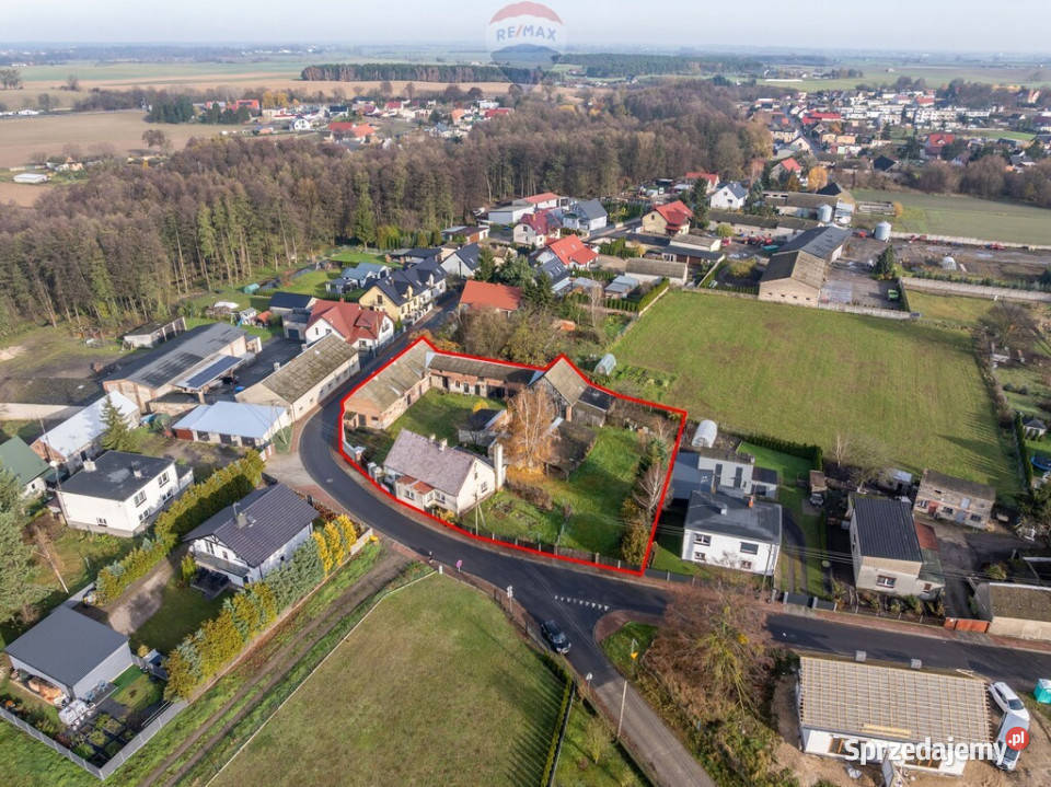 Podrzewie dom zabudowania na dużej działce wolnostojący