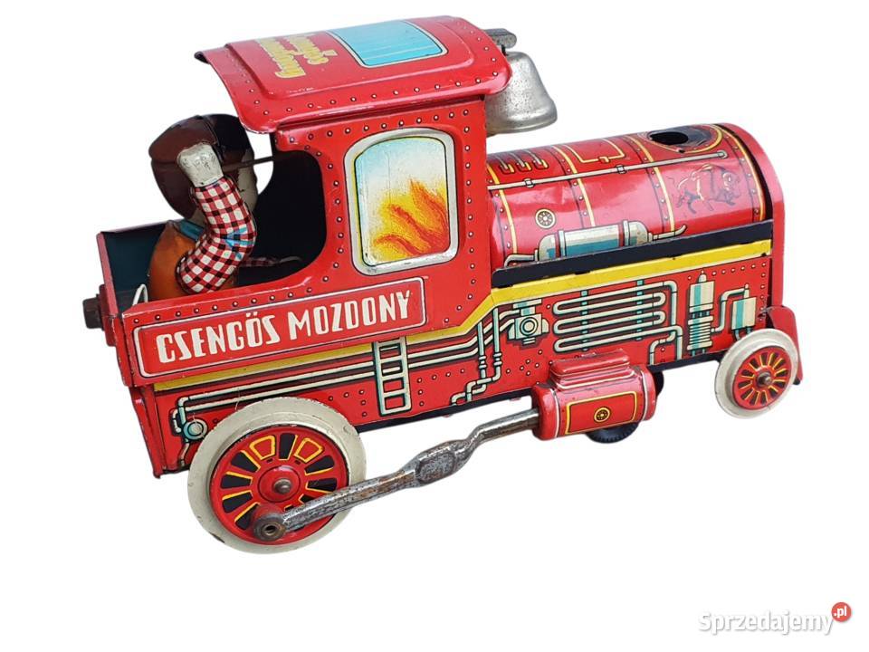 Stara blaszana lokomotywa produkcja węgierska śląskie Cieszyn