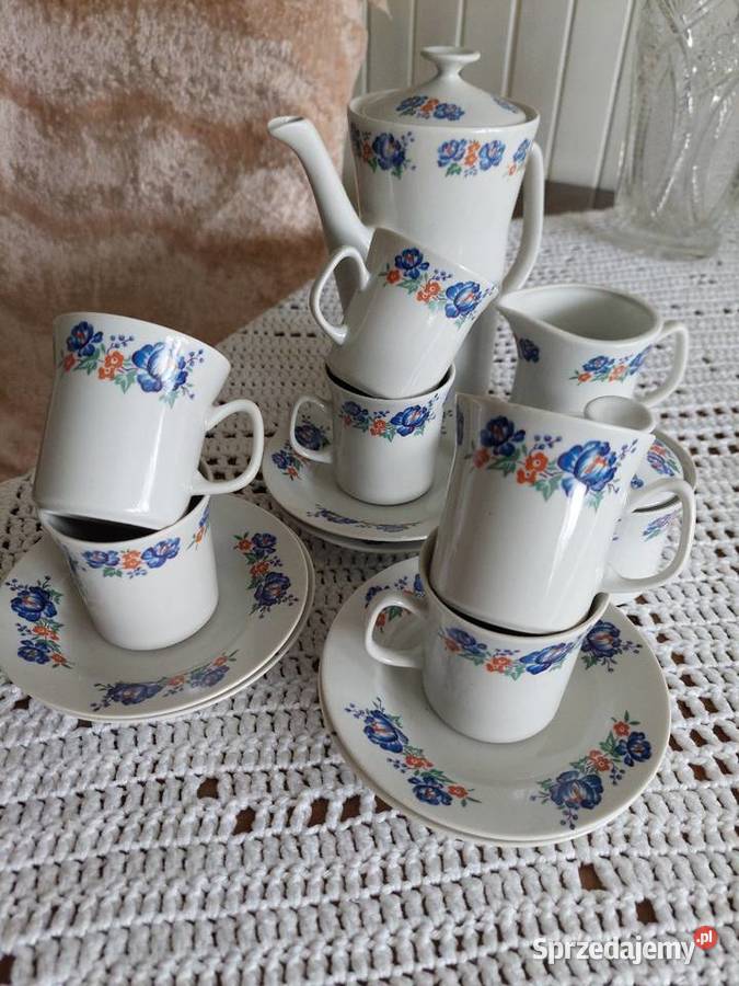 Komplet porcelanowy do mokki Łódź