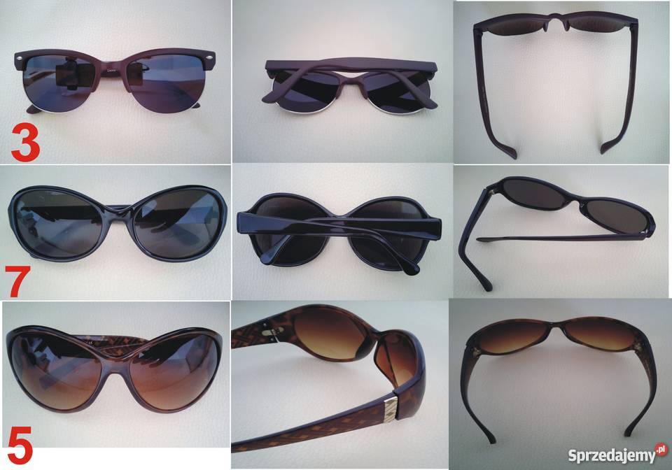 nowe i używane okulary przeciwsłoneczne brązowe Radzyń Podlaski sprzedam