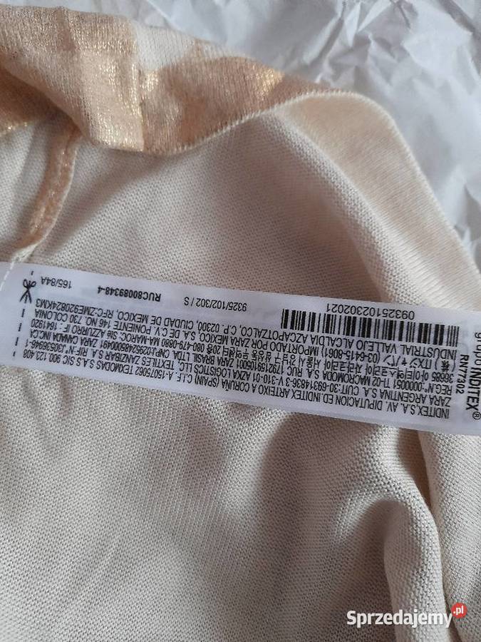 Bluzka Kolor złoty XXL