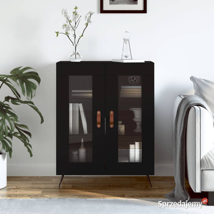 Szafka czarna 695x34x90 materiał drewnopochodny mazowieckie Warszawa