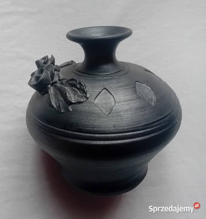 Lavinit wazon okres międzywojenny sygnowany Koźminek
