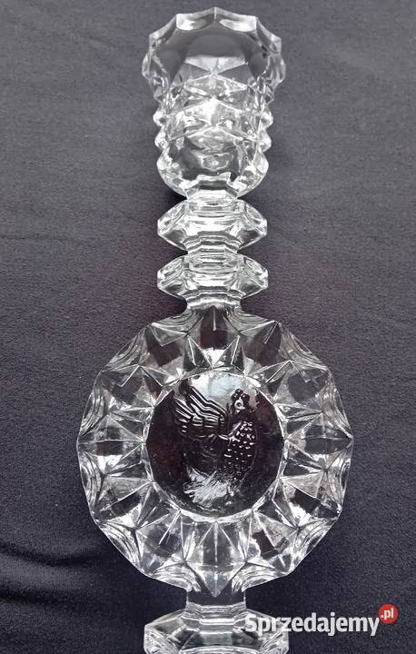 Świecznik kryształowy z CCCP lata 70e XX w Porcelana i szkło