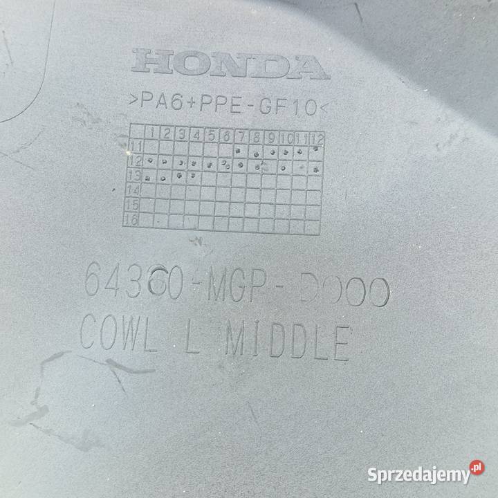 HONDA CBR 1000 RR SC59 BOK BOCZEK OWIEWKA LEWA Bieleń