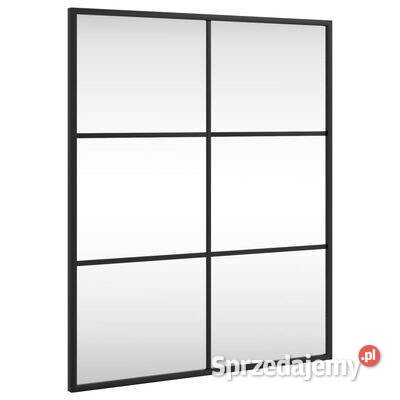 Lustro ścienne czarne 50x60 prostokątne żelazo Lustra