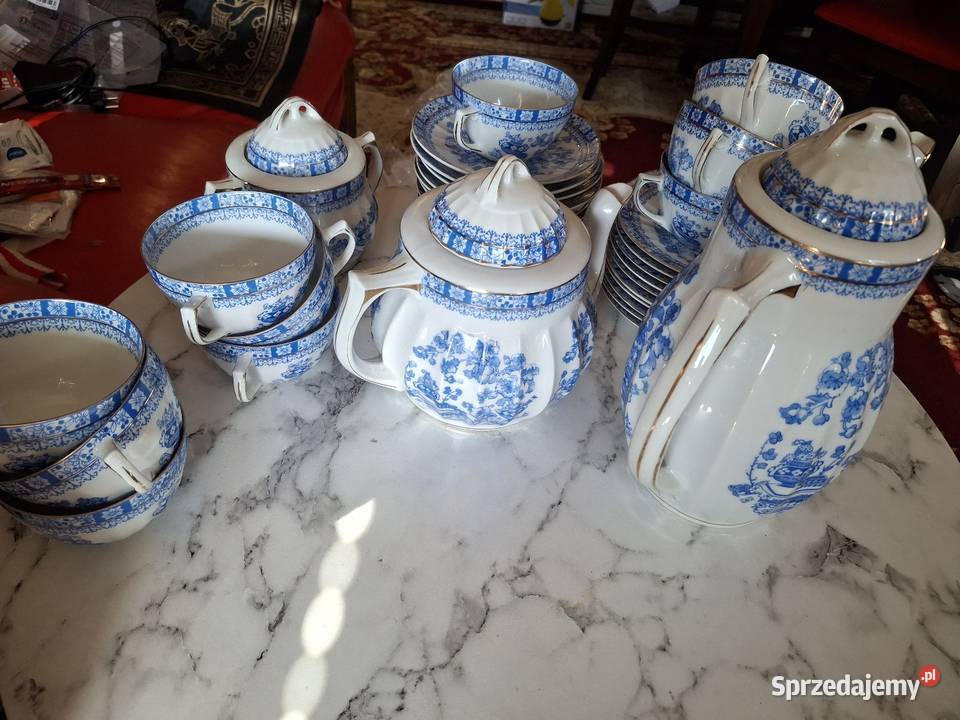 Piękny serwis cieniutka porcelana na 10 Osób Warszawa