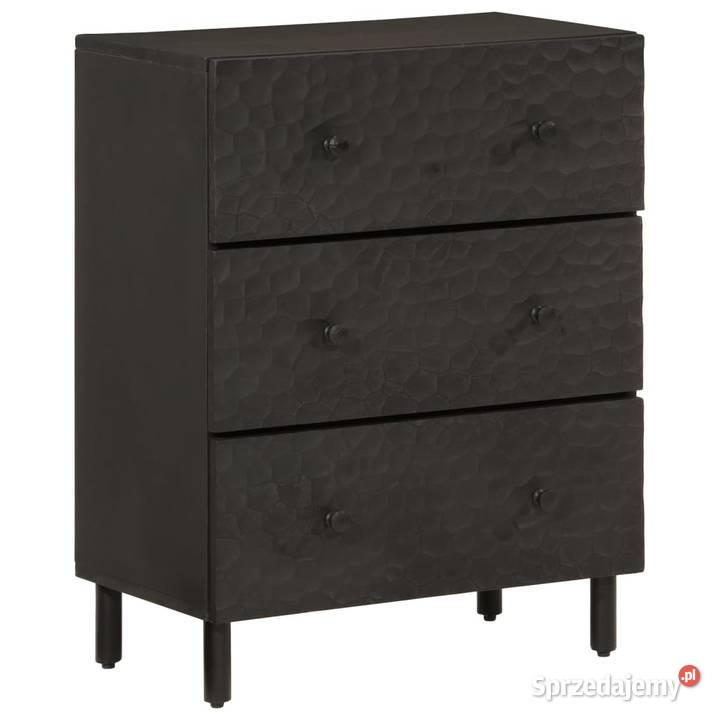 vidaXL Szafka czarna 60x33x75 lite drewno mazowieckie Warszawa