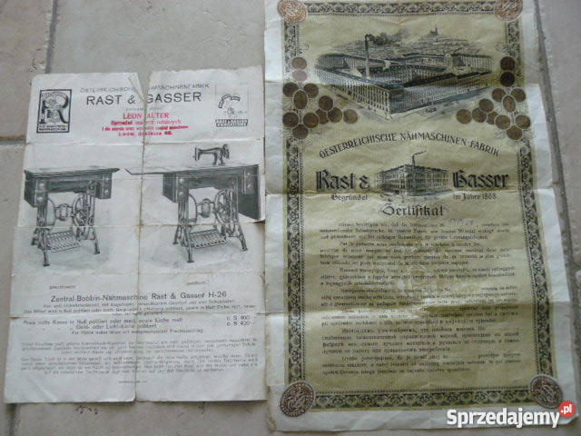 Piękne nogi maszyny Rast Gasser z certyfikatem Wrocław