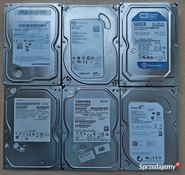 Dysk 500GB 35 WD Blue Seagate Barracuda Toshiba śląskie Cieszyn sprzedam