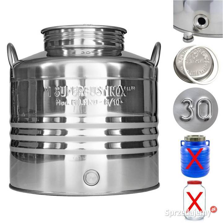 Bańka beczka baniak antałek stal nierdzewna inox śląskie Siemianowice Śląskie