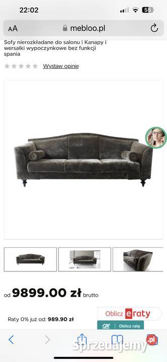 SOFA CARLOTTA 35BF Aris concept polowe ceny Łomianki