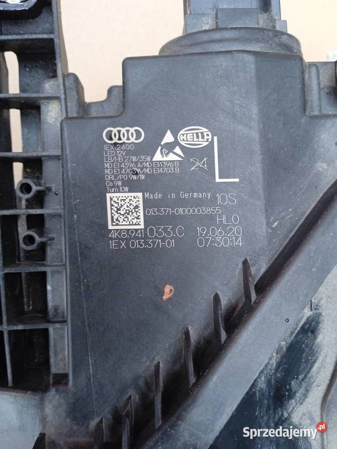 Reflektor Lampa Lewa AUDI A7 C8 FULL LED komplet opolskie