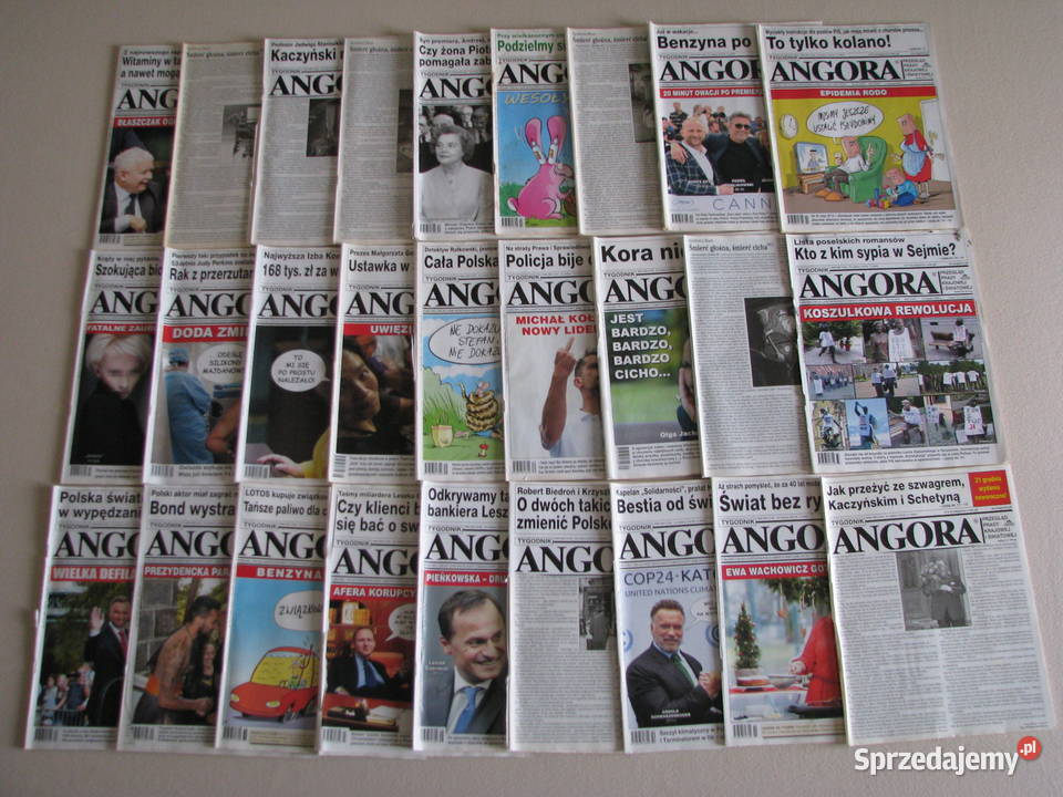 Angora tygodnik 2018 r miękka Czasopisma Brzegi sprzedam