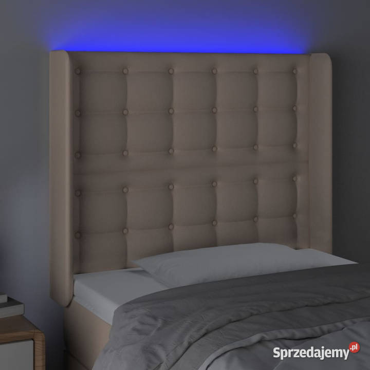 Zagłówek do łóżka z LED cappuccino 83x16x118128 Warszawa sprzedam