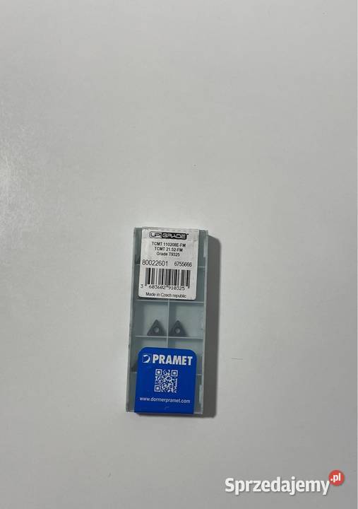 Płytki TCMT110208EFM Grade T9325 PRAMET Czarnożyły
