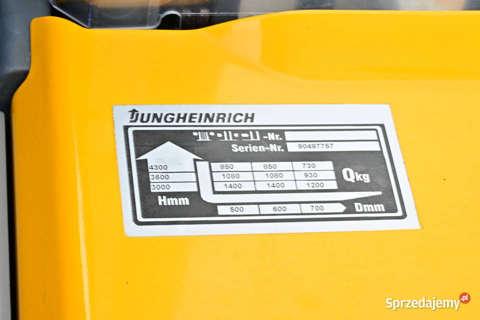 Paleciak elektryczny Jungheinrich EJC 214 16 śląskie Częstochowa