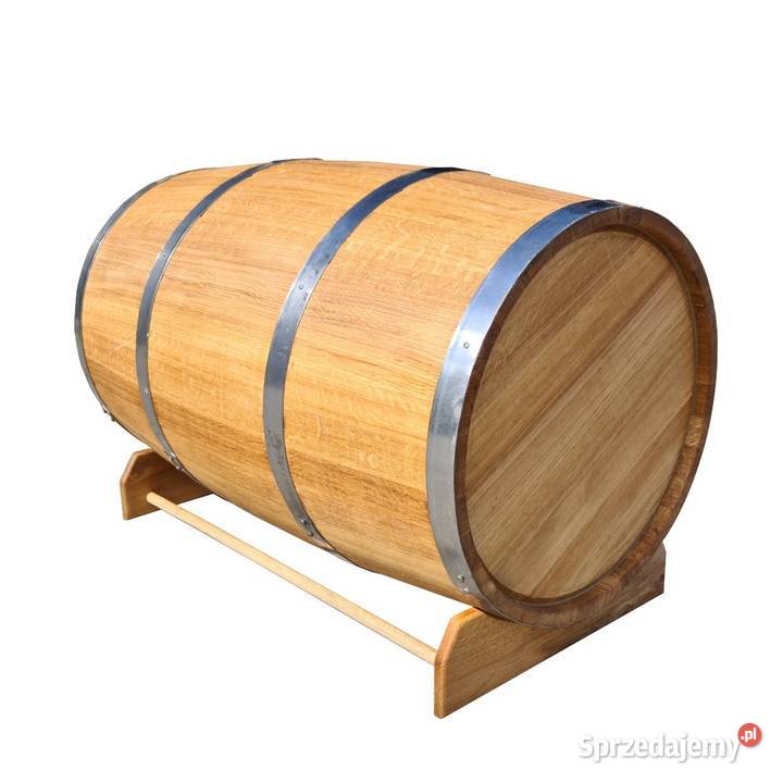 Beczka dębowa 225l z dębu Quercus robur stojak Skawina sprzedam