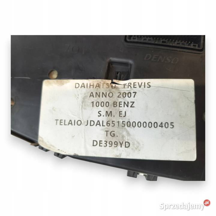 LICZNIK ZEGARY Daihatsu Trevis 10 12V Benzyna osobowe