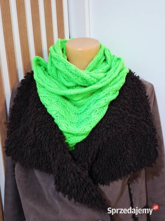 Szalo komin neon seledyn Braniewo sprzedam