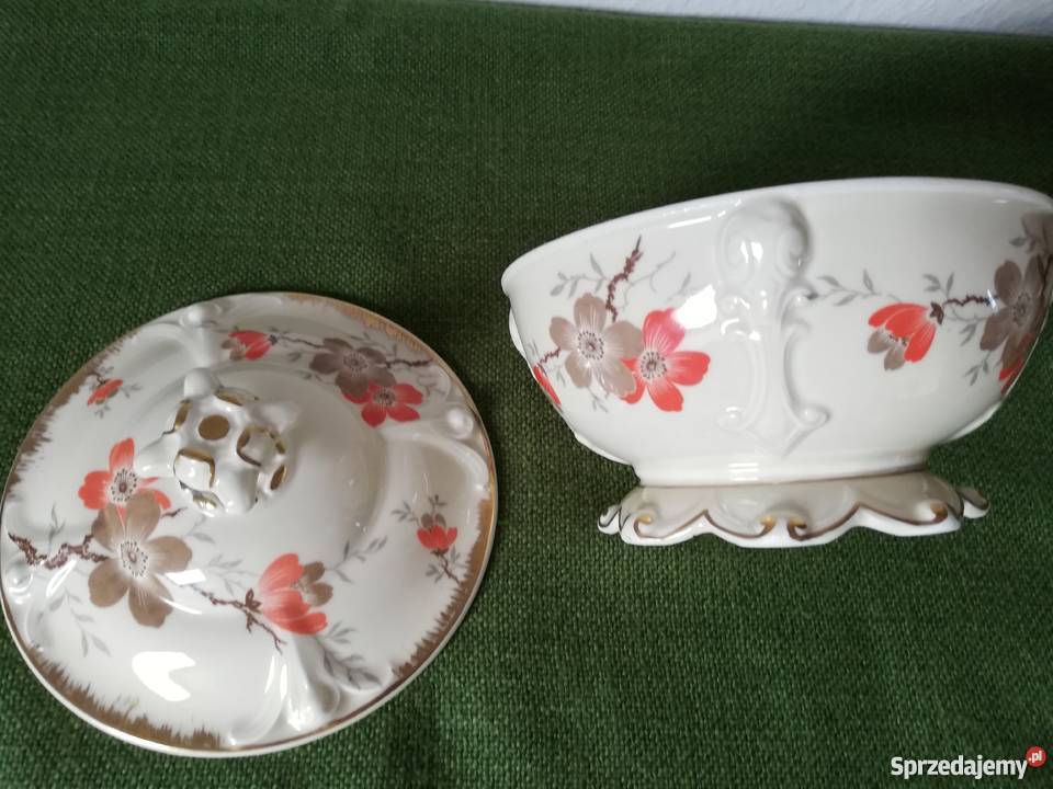 Bomboniera porcelana ecru Altenburg Gorlice