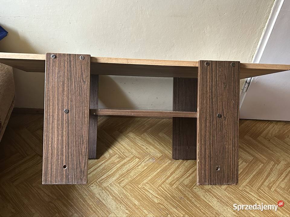 Stolik kawowy Ława PRL Vintage z półką Retro Chełm