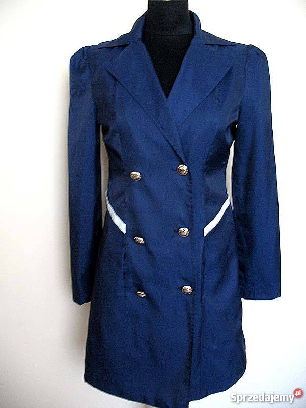 CIENKI PŁASZCZ TRENCZ 38 M biust 94 Siedlce