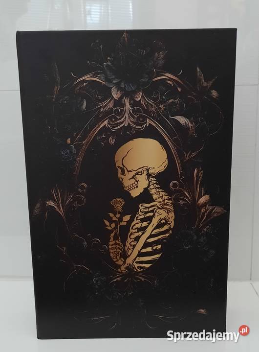 Pudełko księga kościotrup glamour skeleton Podpórki do książek Tychy