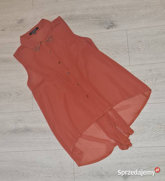 Bluzka damska dłuższy tył ćwieki 38M