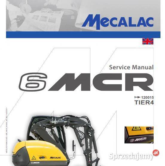 Mecalac 10MCR 6MCR 8MCR instrukcja naprawy Kielce sprzedam