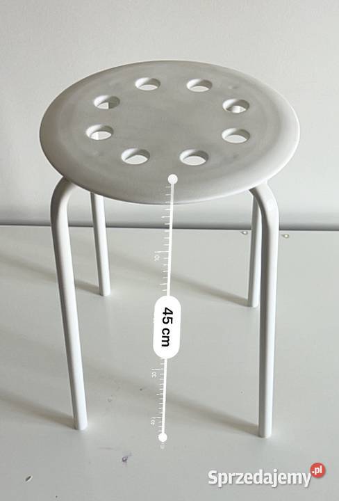 2x taboret IKEA MARIUS biały 45 Warszawa