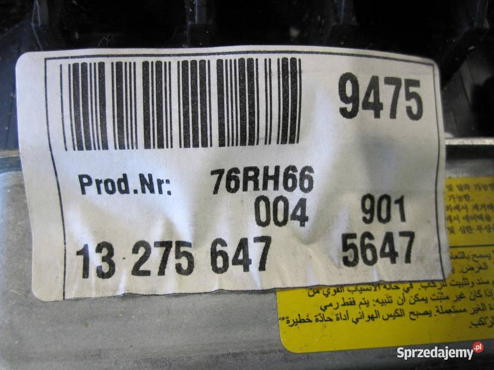 OPEL INSIGNIA A I 10r AIRBAG poduszka kierowcy