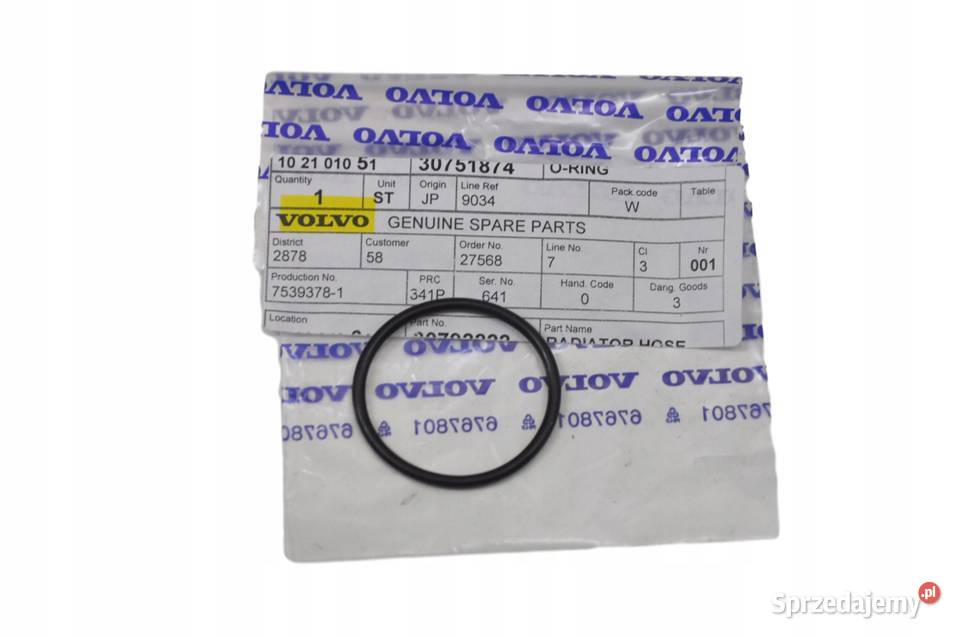 VOLVO S60 V60 XC60 oring uszczelniacz lewej Bielany Wrocławskie sprzedam