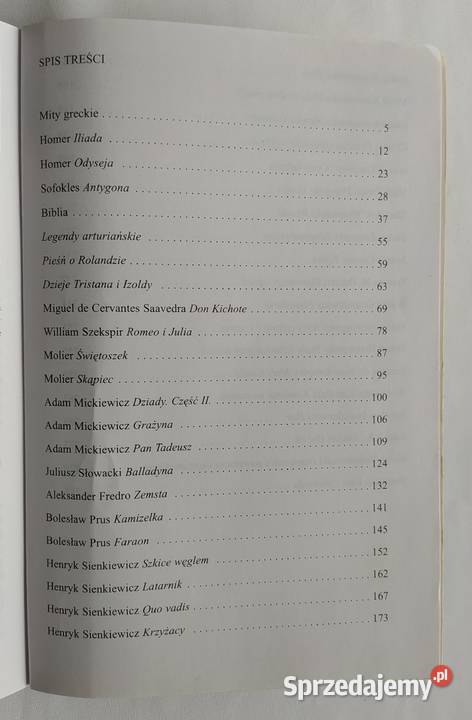 OPRACOWANIA LEKTUR klas 1 do 3 gimnazjum Hajnówka