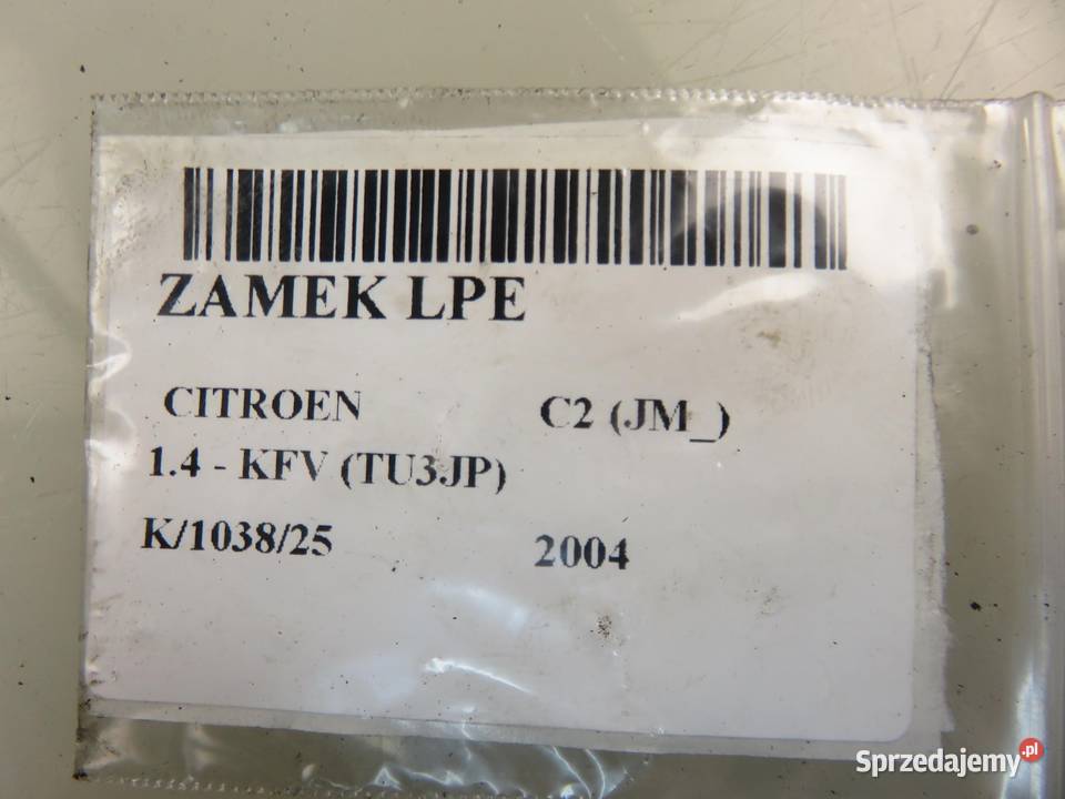 ZAMEK LEWY PRZEDNI CITROEN C2 sprzedam