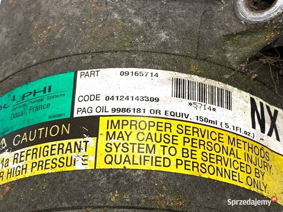 SPRĘŻARKA KLIMATYZACJI OPEL MERIVA A 09165714 18