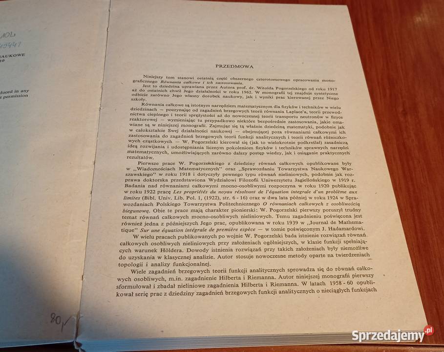 Równania całkowe i ich zastosowania 4 Całki pomorskie Gdańsk