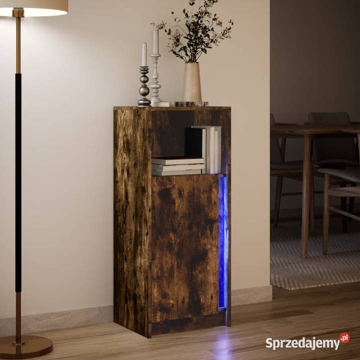 Szafka z LED przydymiony dąb 425x34x100 WM852156 Warszawa