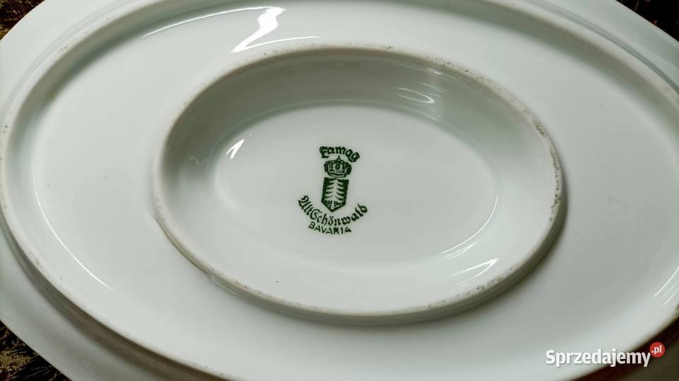 Sosjerka porcelanowa Alt Schnwald Bavaria Dzierżoniów