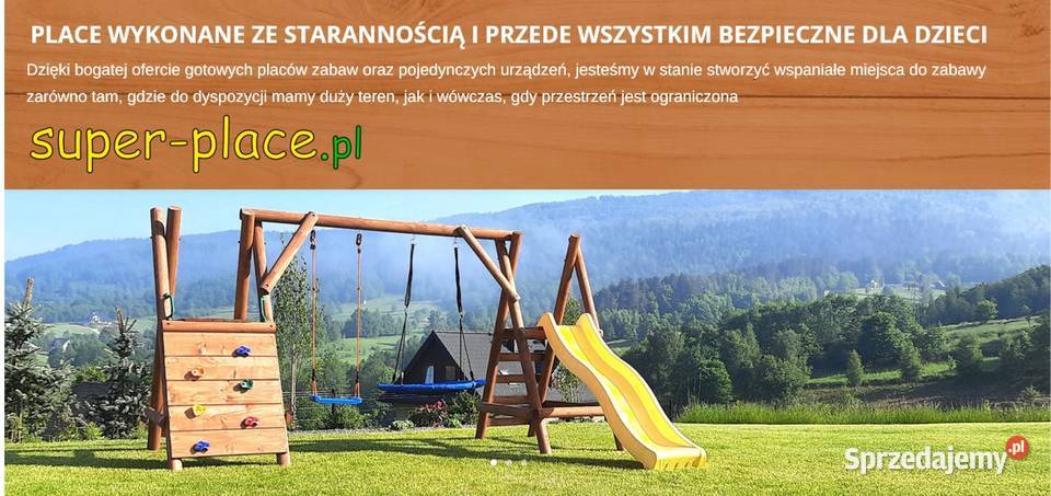 Plac Zabaw do Ogrodu JUMBOSMERF 4Huśtawki Ślizg Gdańsk