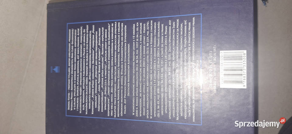 Komentarz do Kodeksu Spółek Handlowych Zakamycze Antykwariat